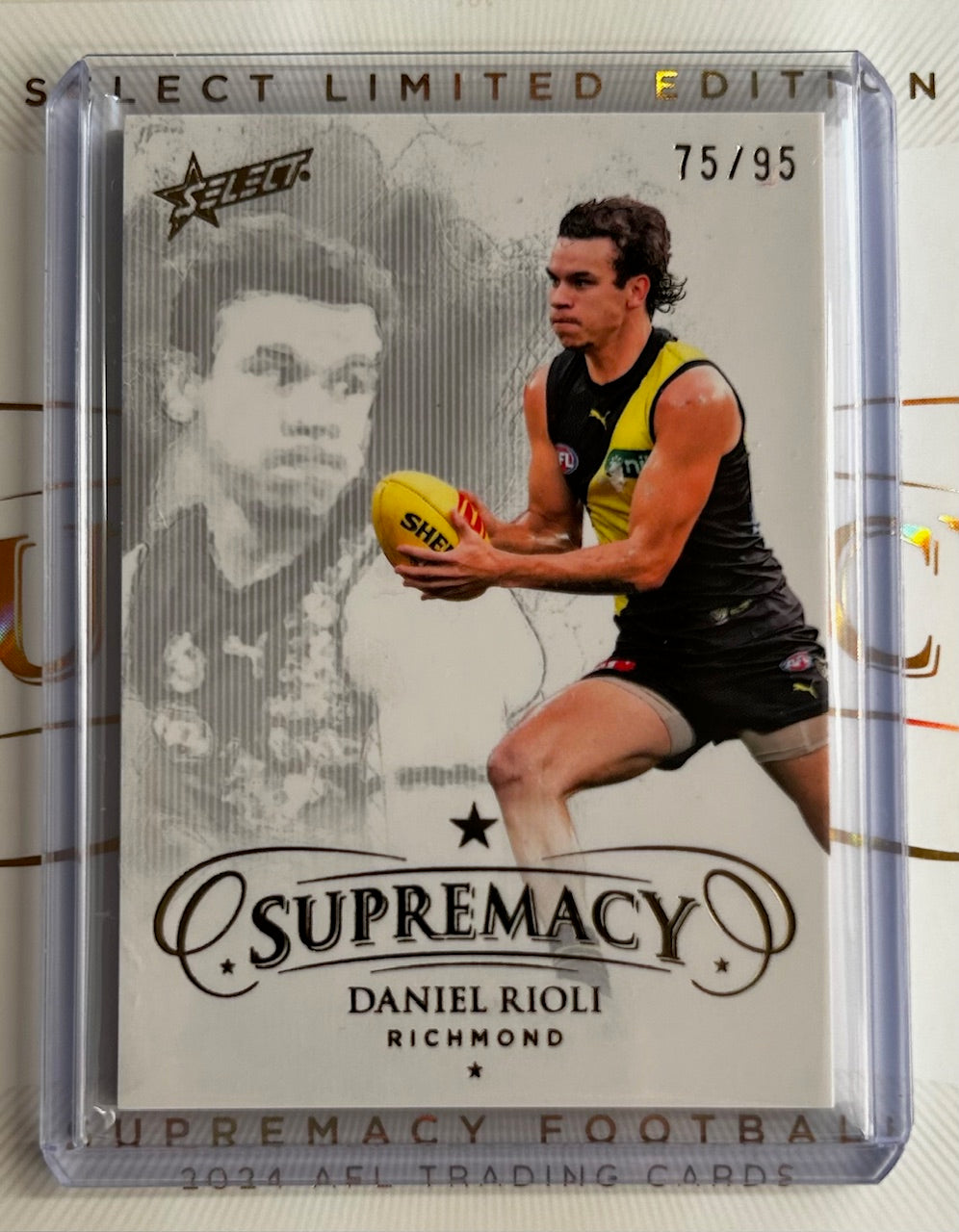 2024 AFL Select Supremacy - DANIEL RIOLI (RICHMOND TIGERS) Gold /95 #124