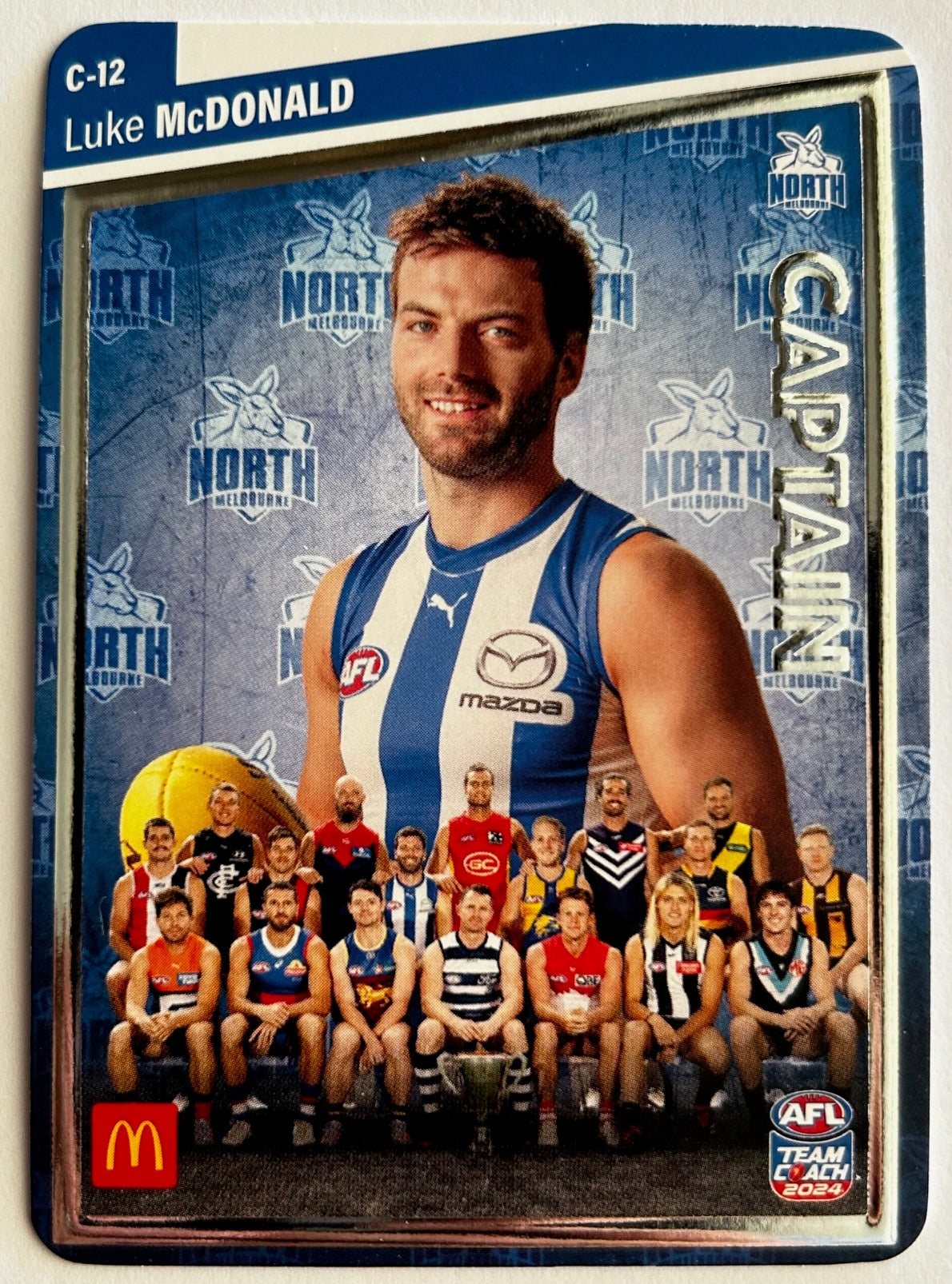 AFL Teamcoach 2024 Trading Card Collection - Single MACCAS MEN'S CAPTAINS SILVER Cards (C-01 to C-18)