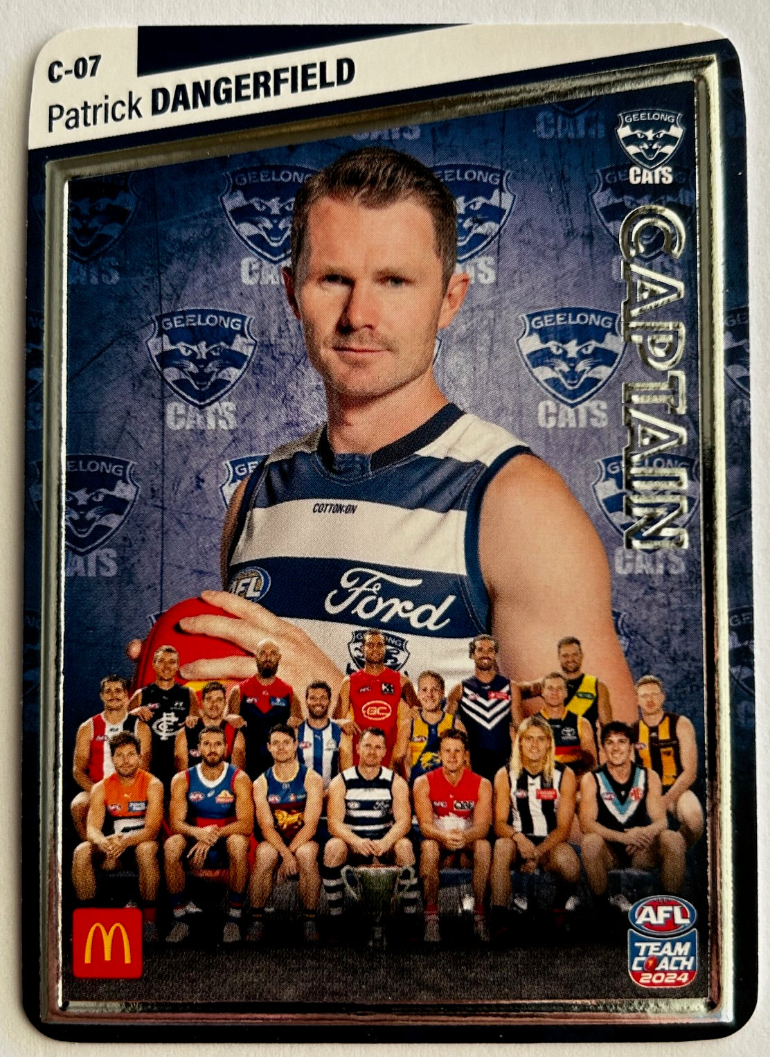 AFL Teamcoach 2024 Trading Card Collection - Single MACCAS MEN'S CAPTAINS SILVER Cards (C-01 to C-18)