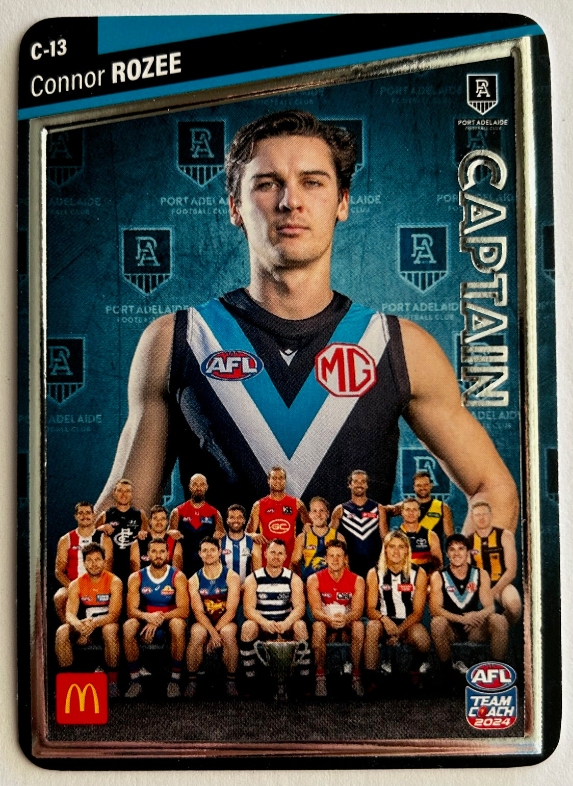 AFL Teamcoach 2024 Trading Card Collection - Single MACCAS MEN'S CAPTAINS SILVER Cards (C-01 to C-18)