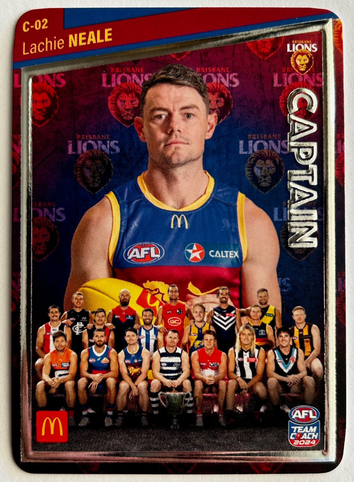 AFL Teamcoach 2024 Trading Card Collection - Single MACCAS MEN'S CAPTAINS SILVER Cards (C-01 to C-18)