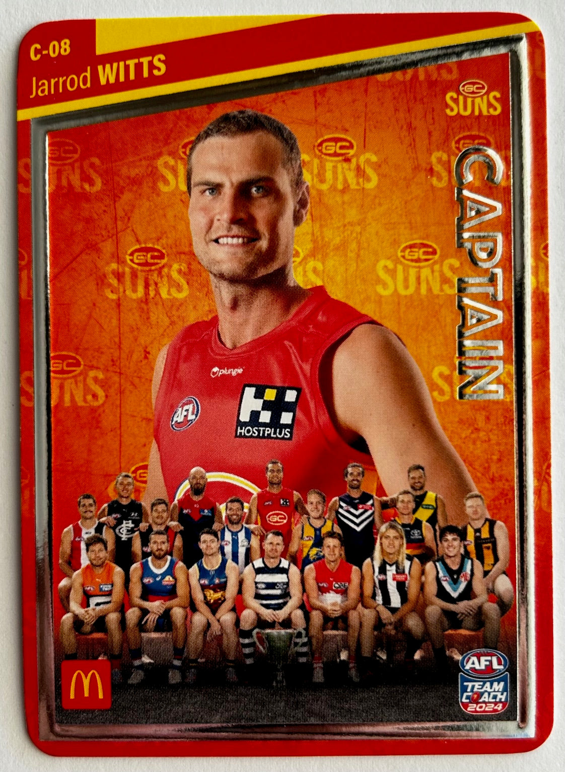 AFL Teamcoach 2024 Trading Card Collection - Single MACCAS MEN'S CAPTAINS SILVER Cards (C-01 to C-18)