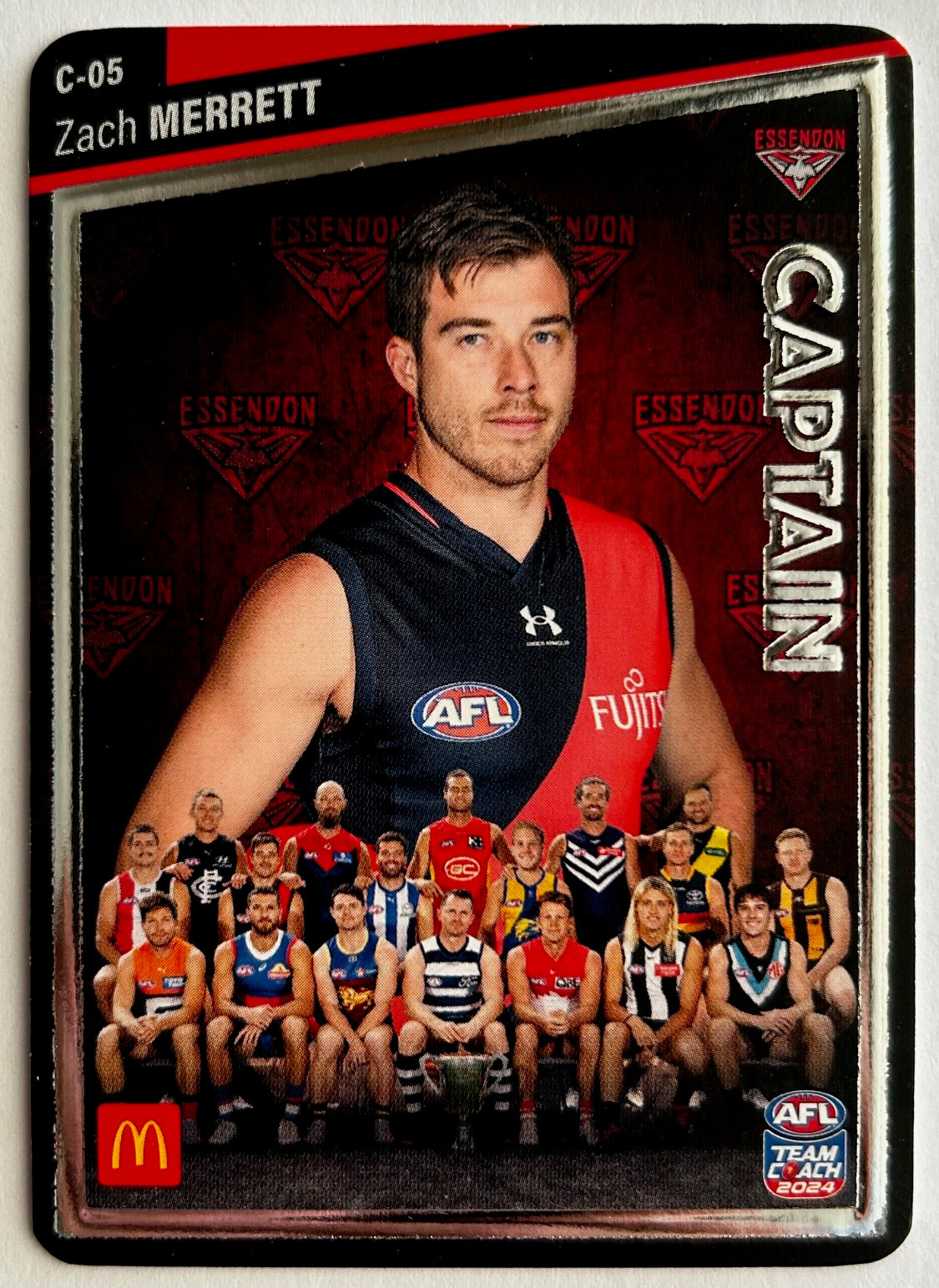 AFL Teamcoach 2024 Trading Card Collection - Single MACCAS MEN'S CAPTAINS SILVER Cards (C-01 to C-18)