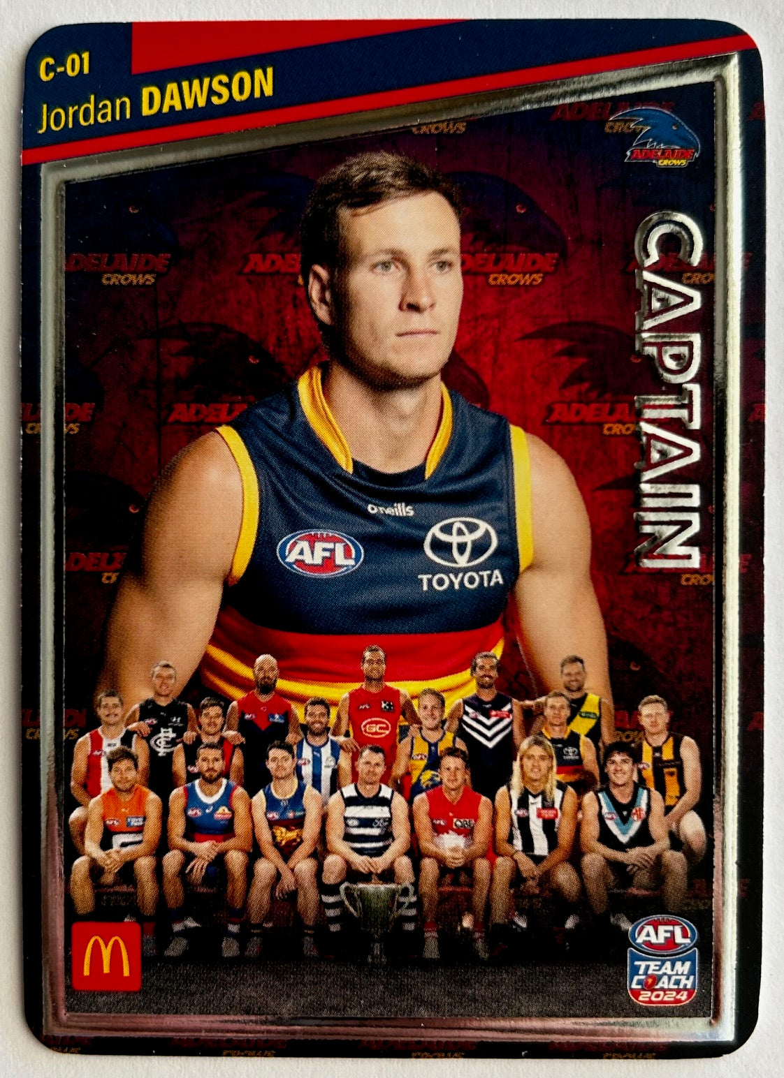 AFL Teamcoach 2024 Trading Card Collection - Single MACCAS MEN'S CAPTAINS SILVER Cards (C-01 to C-18)