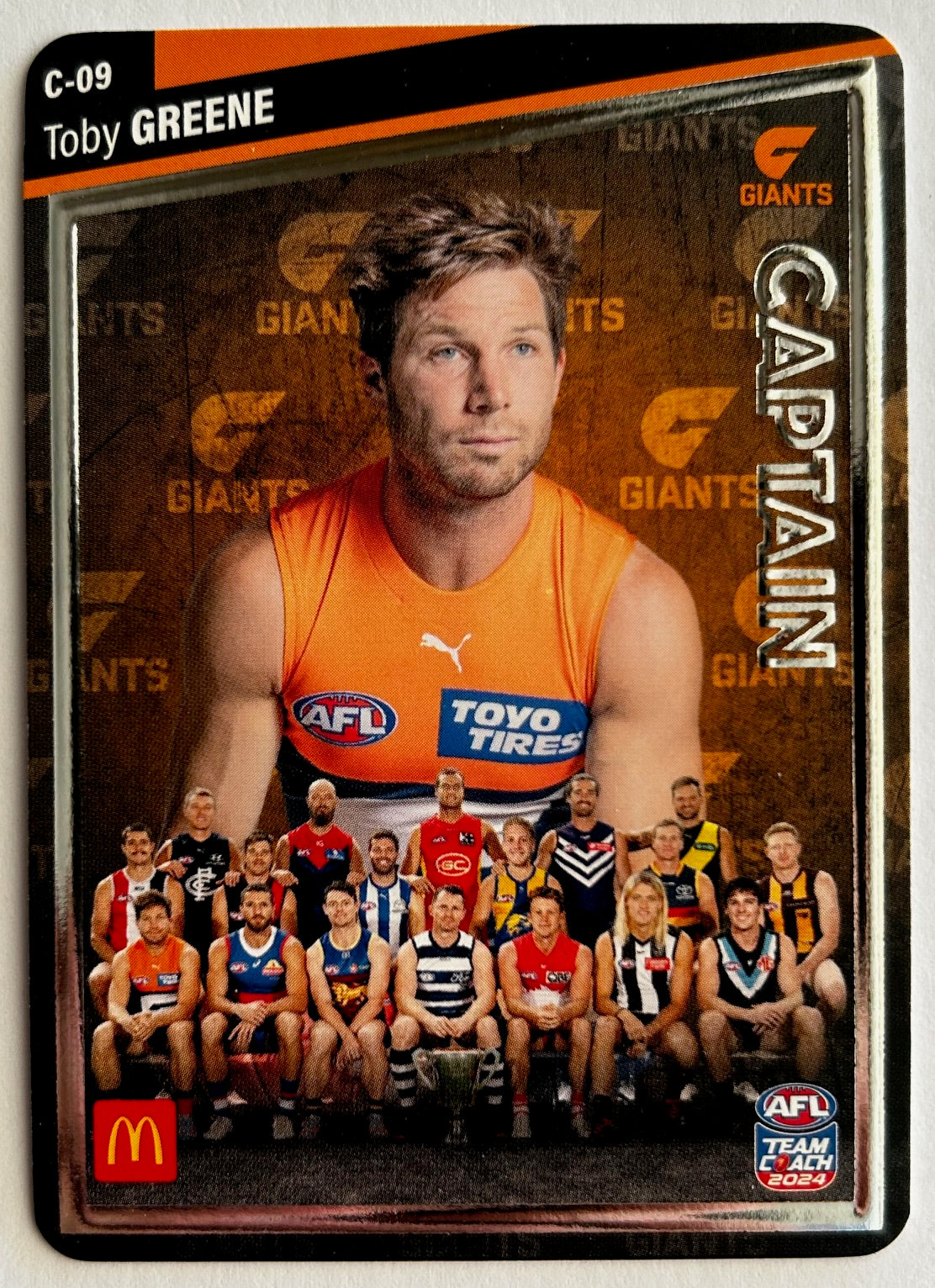 AFL Teamcoach 2024 Trading Card Collection - Single MACCAS MEN'S CAPTAINS SILVER Cards (C-01 to C-18)