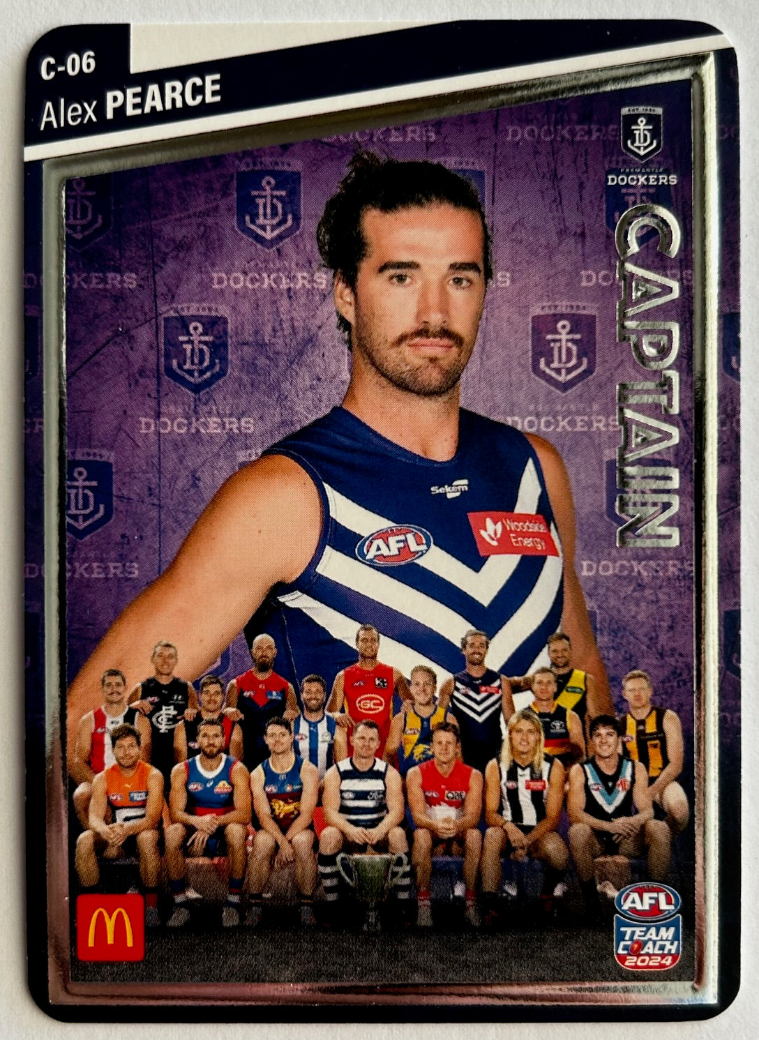 AFL Teamcoach 2024 Trading Card Collection - Single MACCAS MEN'S CAPTAINS SILVER Cards (C-01 to C-18)