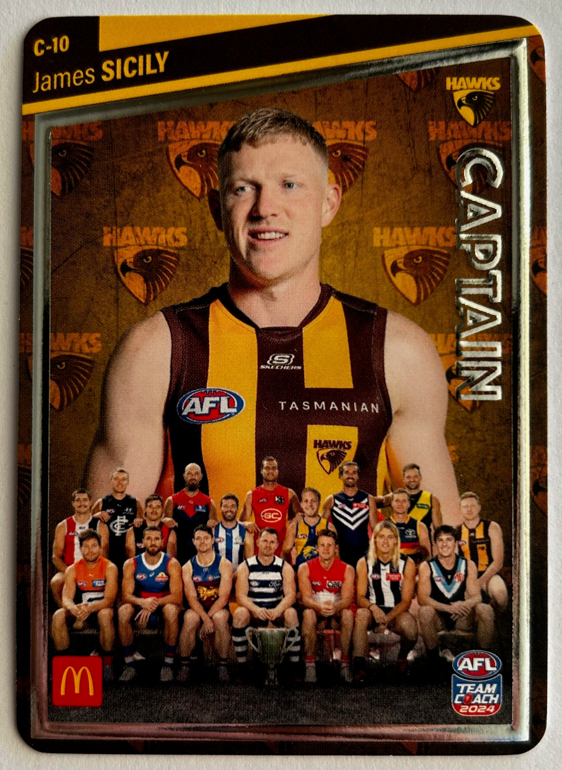 AFL Teamcoach 2024 Trading Card Collection - Single MACCAS MEN'S CAPTAINS SILVER Cards (C-01 to C-18)