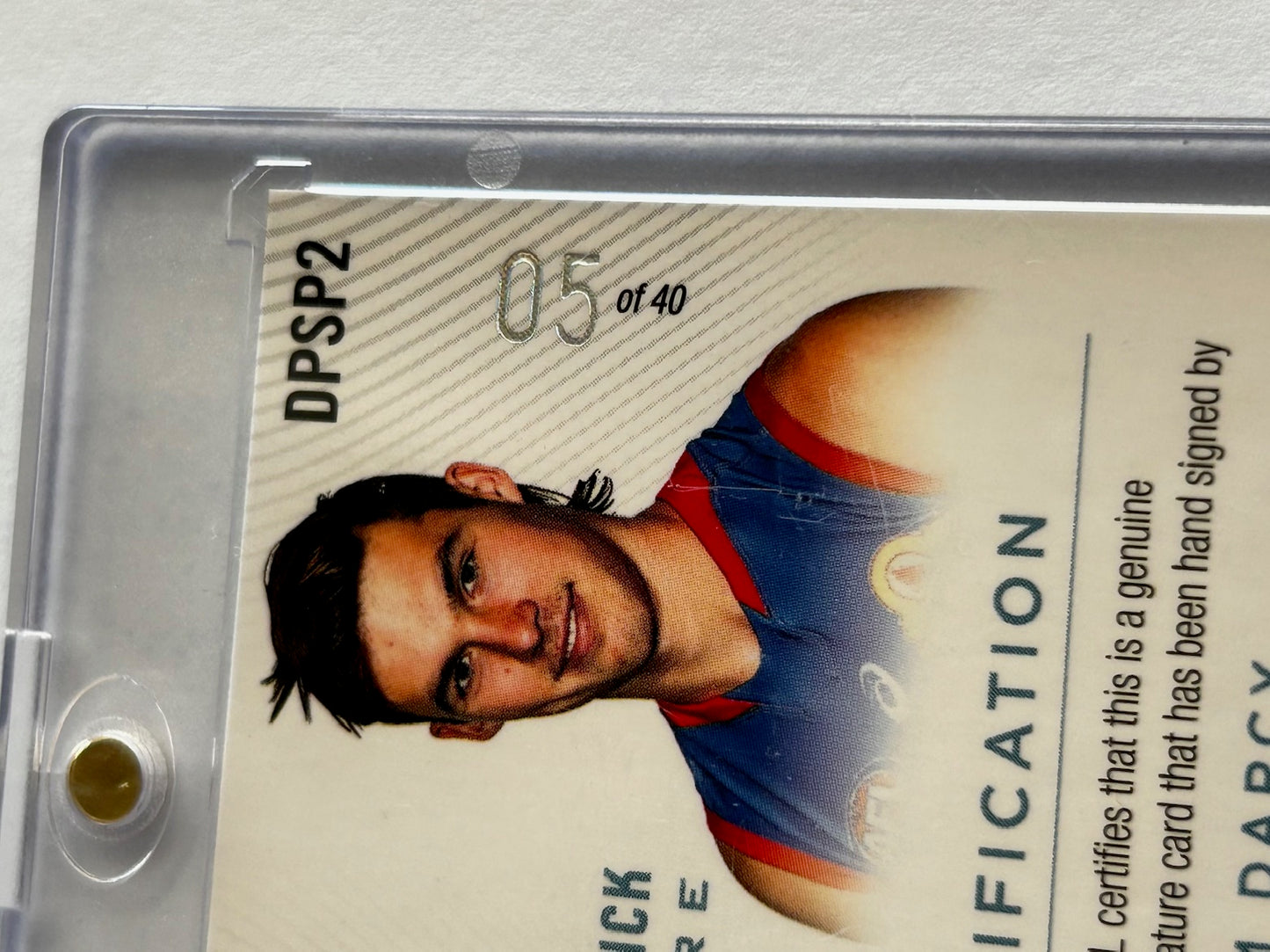 2022 AFL Select Optimum - SAM DARCY Western Bulldogs DPS Signature Platinum /40