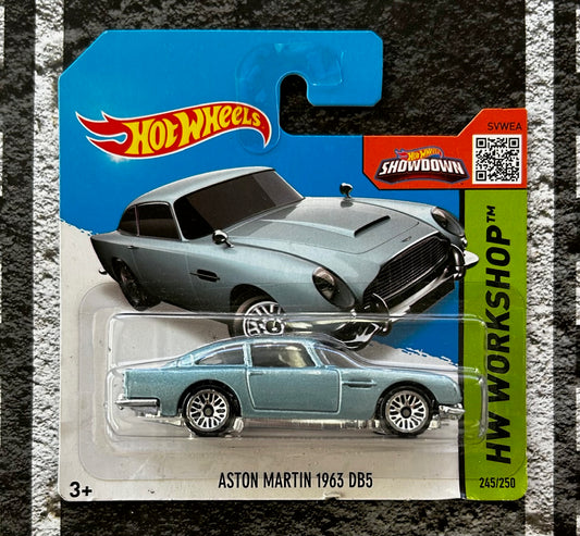 Mattel Hot Wheels Diecast Basic 1:64 - Aston Martin 1963 DB5 HW Workshop *See Condition Notes*