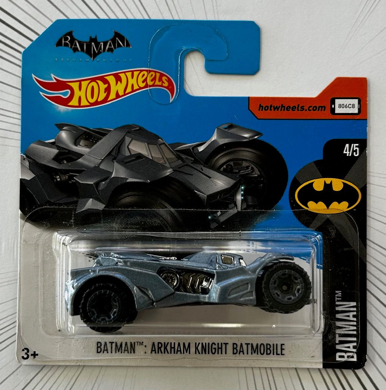 Mattel Hot Wheels Diecast Basic 1:64 - Batman: Arkham Knight Batmobile HW Screen Time DVB71-D5B6