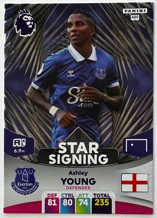 Panini Adrenalyn XL Premier League 2024 - ASHLEY YOUNG (EVERTON) Star Signing 489