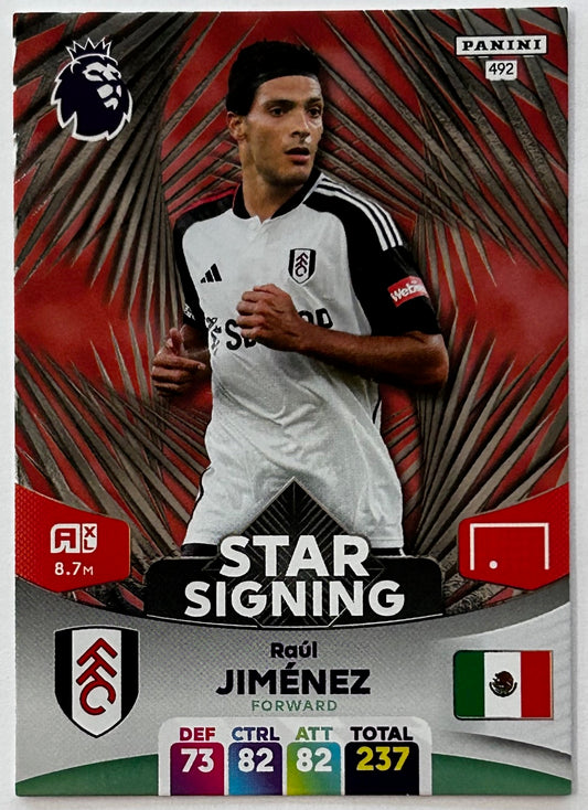 Panini Adrenalyn XL Premier League 2024 - RAUL JIMENEZ (FULHAM) Star Signing 492