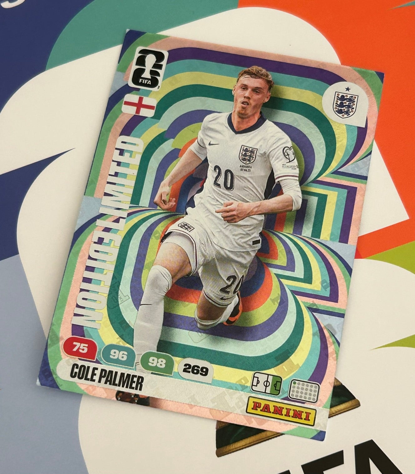 Panini FIFA World Cup 2026 Adrenalyn XL - COLE PALMER (ENGLAND) Holographic Limited Edition *UK Exclusive*