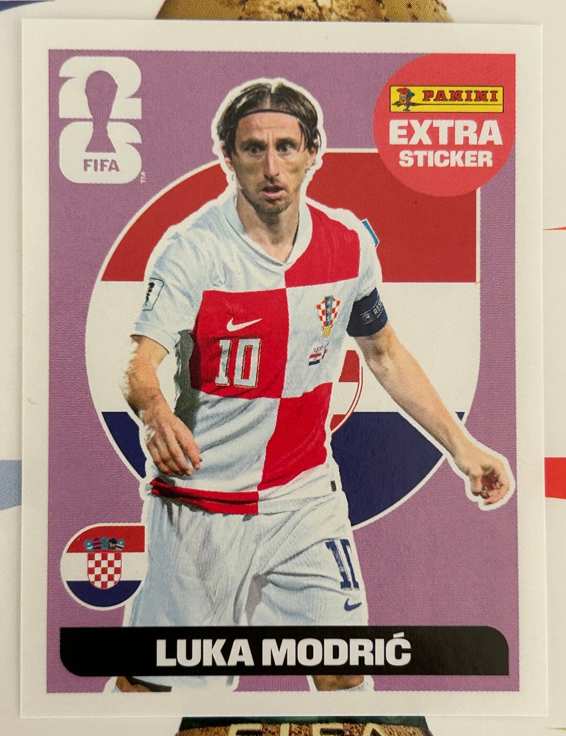 Panini FIFA World Cup 2026 Official Sticker Collection - LUKA MODRIC (CROATIA) Extra Sticker *Purple*
