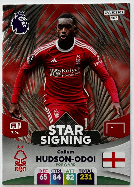 Panini Adrenalyn XL Premier League 2024 - CALLUM HUDSON-ODOI (NOTTINGHAM FOREST) Star Signing 507