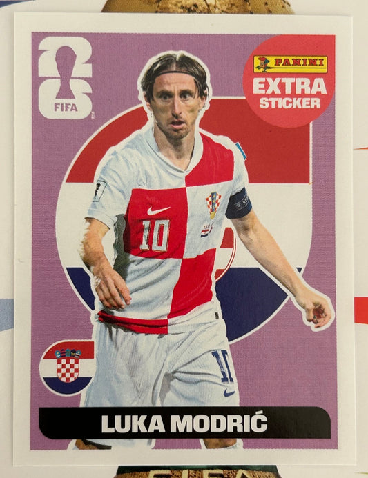Panini FIFA World Cup 2026 Official Sticker Collection - LUKA MODRIC (CROATIA) Extra Sticker *Purple*