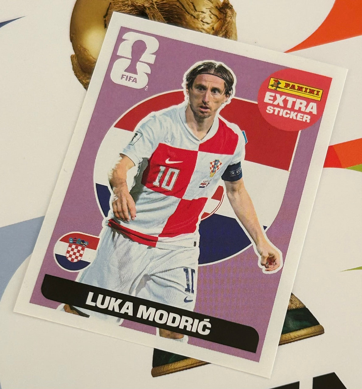 Panini FIFA World Cup 2026 Official Sticker Collection - LUKA MODRIC (CROATIA) Extra Sticker *Purple*
