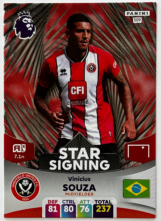 Panini Adrenalyn XL Premier League 2024 - VINICIUS SOUZA (SHEFFIELD UNITED) Star Signing 509