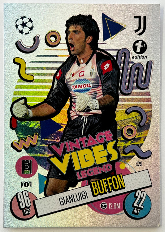 Topps 2024-25 Match Attax UEFA - GIANLUIGI BUFFON (JUVENTUS) Vintage Vibes - 1st Edition #429