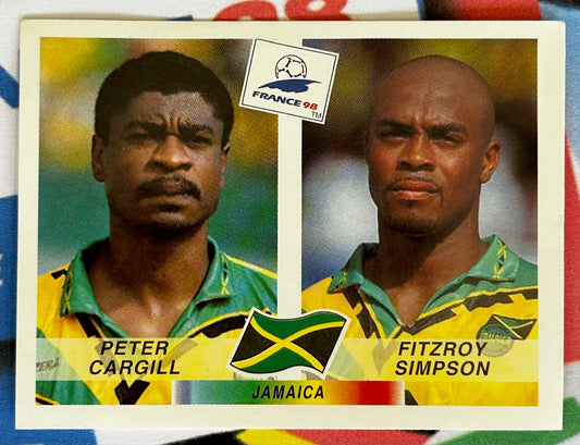 Panini FIFA World Cup France 98 Sticker - CARGILL & SIMPSON (JAMAICA) #557