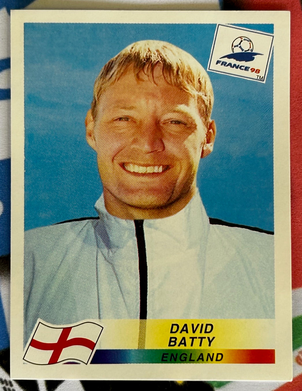 David Batty Sticker Panini FIFA World Cup France 98 Sticker - DAVID BATTY (ENGLAND) #470 ...