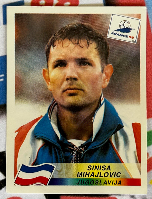 Panini FIFA World Cup France 98 Sticker - SINISA MIHAJLOVIC (JUGOSLAVIJA) #395