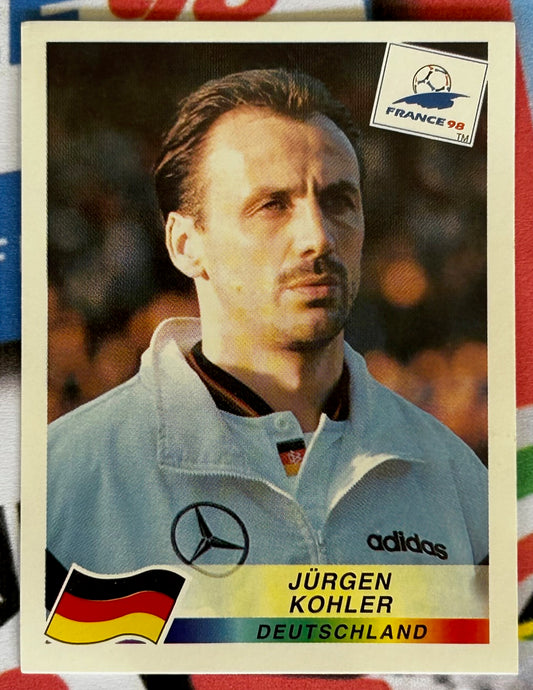 Panini FIFA World Cup France 98 Sticker - JURGEN KOHLER (GERMANY) #376