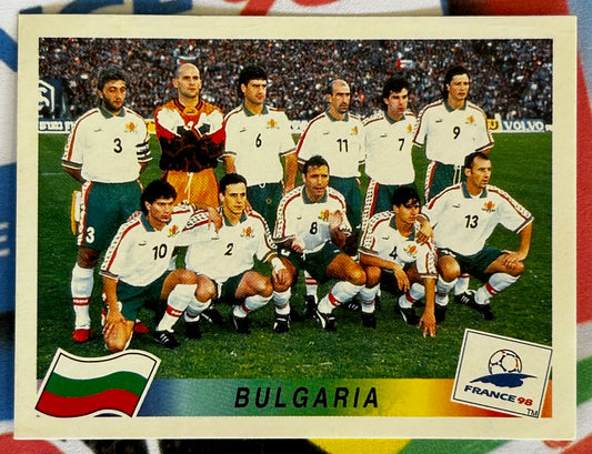 Panini FIFA World Cup France 98 Sticker - TEAM PHOTO (BULGARIA) #281