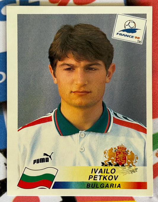 Panini FIFA World Cup France 98 Sticker - IVAILO PETKOV (BULGARIA) #287