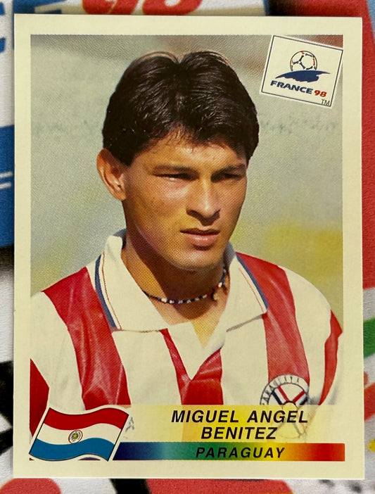 Panini FIFA World Cup France 98 Sticker - MIGUEL ANGEL BENITEZ (PARAGUAY) #275