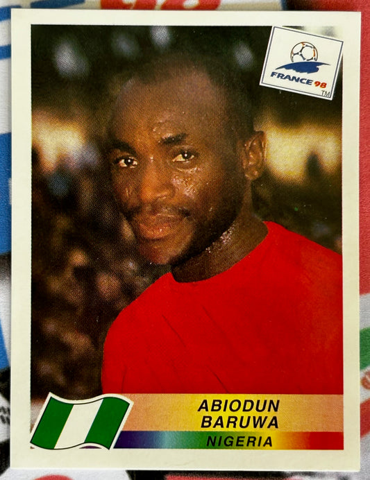 Panini FIFA World Cup France 98 Sticker - ABIODUN BARUWA (NIGERIA) #247