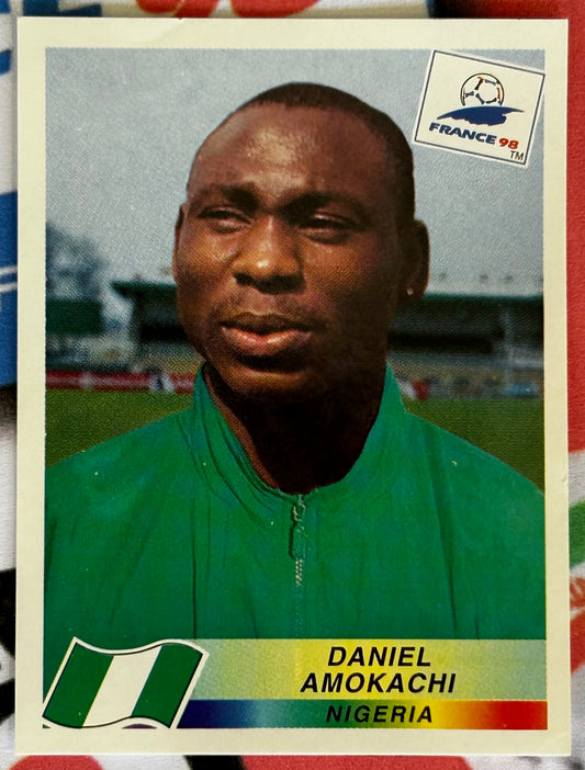 Panini FIFA World Cup France 98 Sticker - DANIEL AMOKACHI (NIGERIA) #259