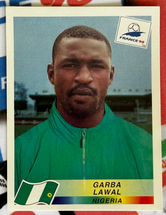 Panini FIFA World Cup France 98 Sticker - GARBA LAWAL (NIGERIA) #254