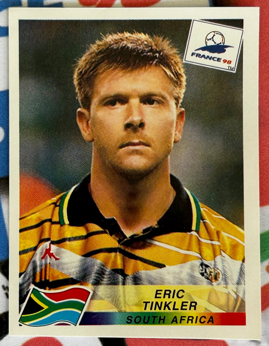 Panini FIFA World Cup France 98 Sticker - ERIC TINKLER (SOUTH AFRICA) #184
