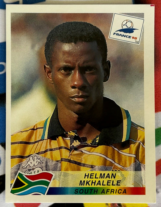 Panini FIFA World Cup France 98 Sticker - HELMAN MKHALELE (SOUTH AFRICA) #183