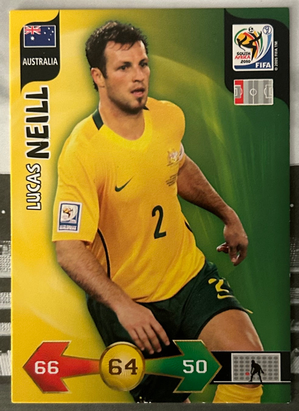 Panini Adrenalyn XL FIFA World Cup South Africa 2010 - LUCAS NEILL (AUSTRALIA) Socceroos #22