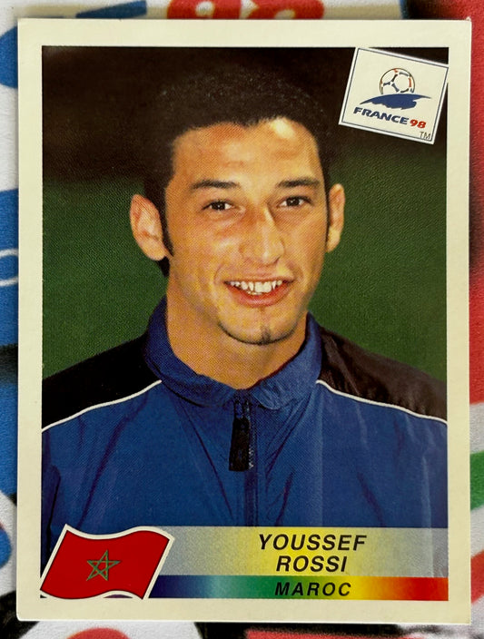 Panini FIFA World Cup France 98 Sticker - YOUSSEF ROSSI (MOROCCO) #55