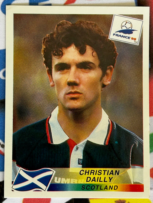 Panini FIFA World Cup France 98 Sticker - CHRISTIAN DAILLY (SCOTLAND) #39