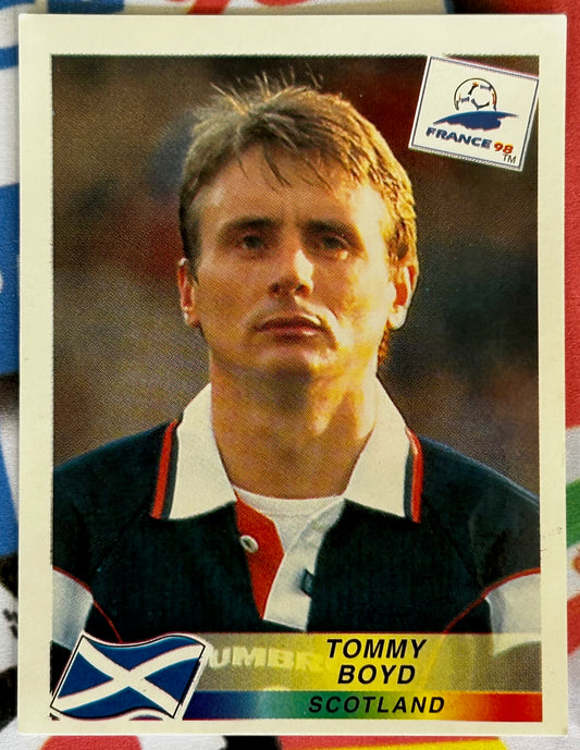 Panini FIFA World Cup France 98 Sticker - TOMMY BOYD (SCOTLAND) #35