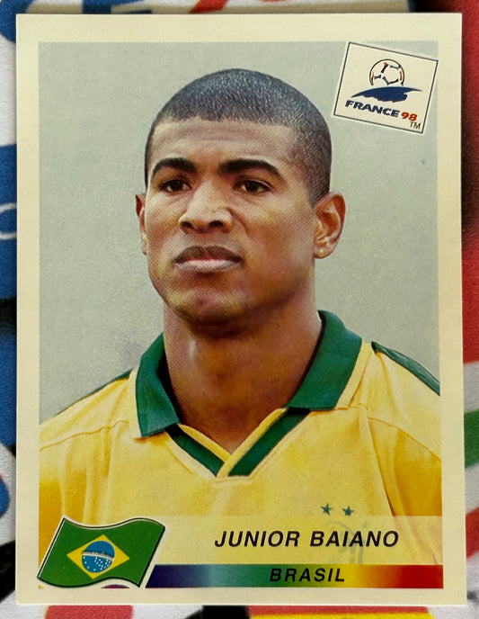 Panini FIFA World Cup France 98 Sticker - JUNIOR BAIANO (BRAZIL) #19