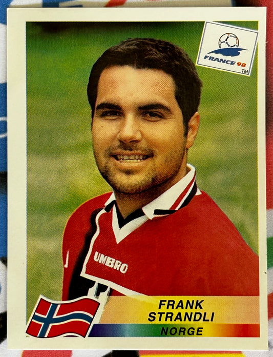 Panini FIFA World Cup France 98 Sticker - FRANK STRANDLI (NORWAY) #81