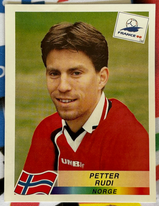 Panini FIFA World Cup France 98 Sticker - PETTER RUDI (NORWAY) #77