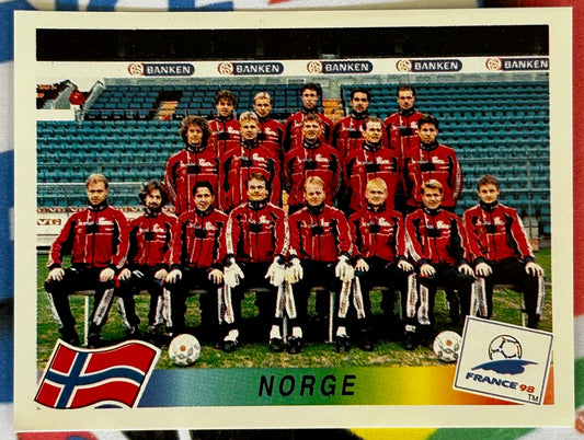 Panini FIFA World Cup France 98 Sticker - TEAM PHOTO (NORWAY) #67