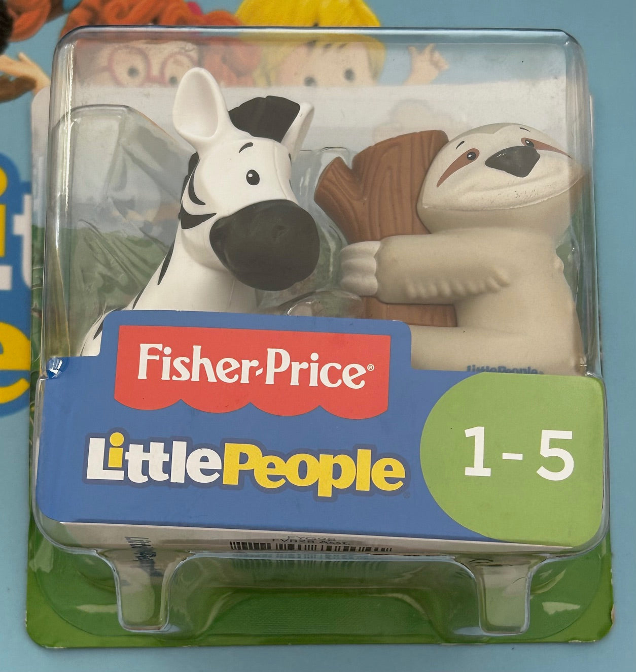 Fisher-Price Little People 2 Pack - ZEBRA & SLOTH (2018) FYG98