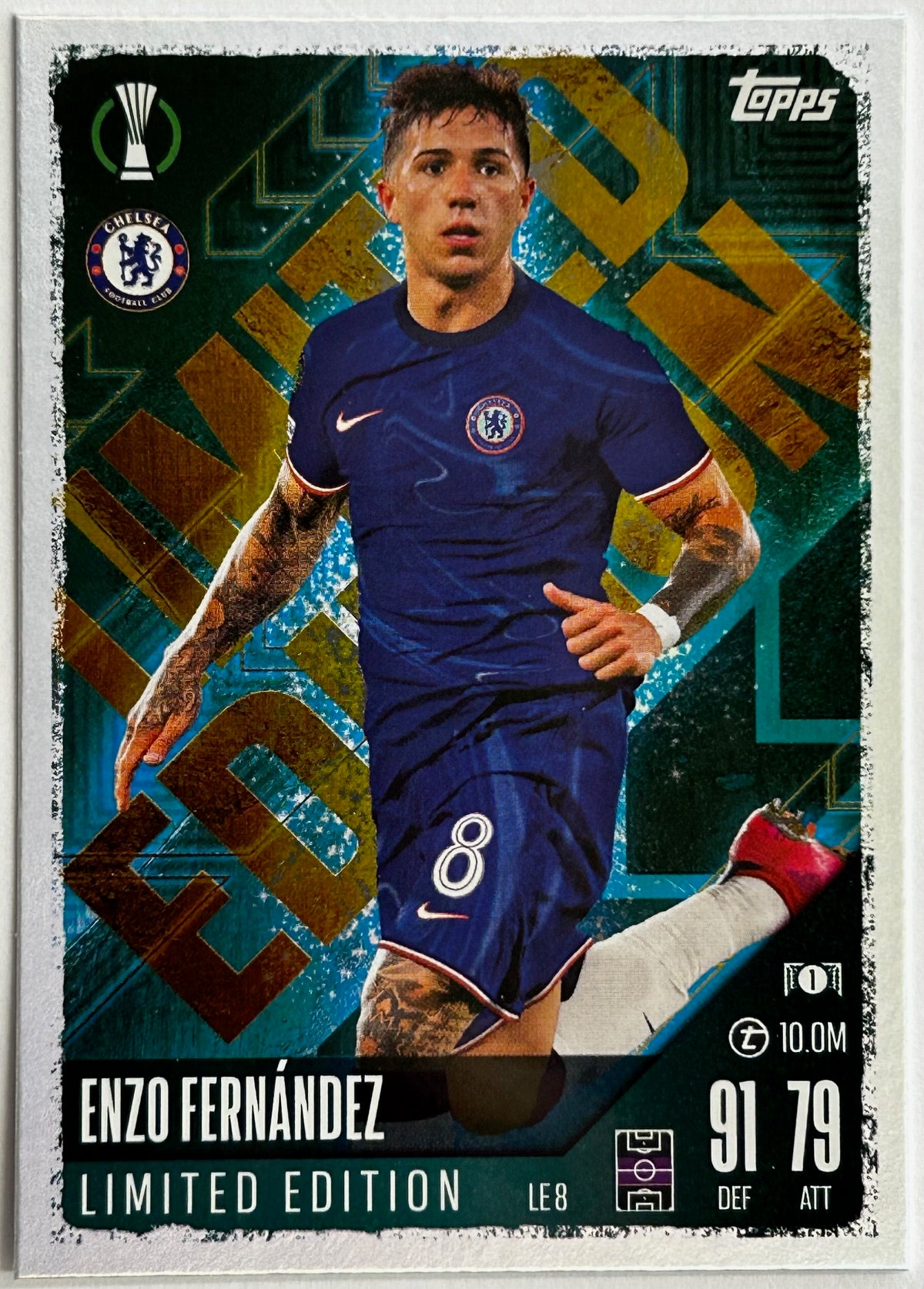 Topps 2024 25 Match Attax UEFA ENZO FERNANDEZ CHELSEA Limited Edit topps-2024-25-match-attax-uefa-enzo-fernandez-chelsea-limited-edit