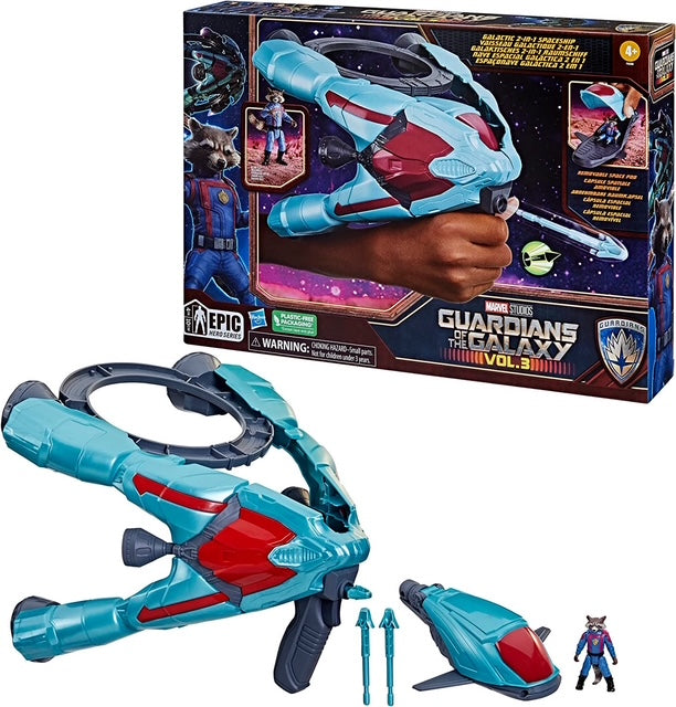 Marvel Guardians of the Galaxy Vol. 3 Galactic Spaceship with 2.25" Rocket Action Figure