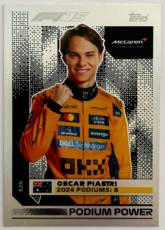 Topps F1 Turbo Attax 2025 - OSCAR PIASTRI (McLAREN) Podium Power Foil #326