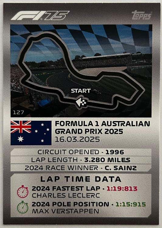 Topps F1 Turbo Attax 2025 - FORMULA ONE AUSTRALIAN GRAND PRIX 2025 #127