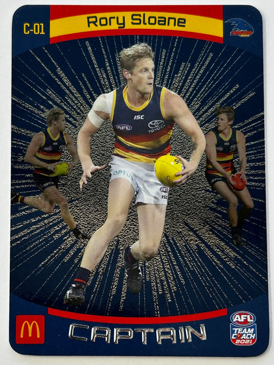 AFL Teamcoach 2021 Trading Card Collection - Single MACCAS MEN'S CAPTAINS SILVER Cards (C-01 to C-18)