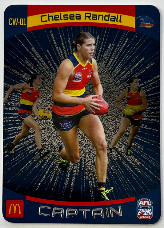 AFL Teamcoach 2021 Trading Card Collection - Single MACCAS AFLW WOMEN'S CAPTAINS SILVER Cards (C-01 to C-14)